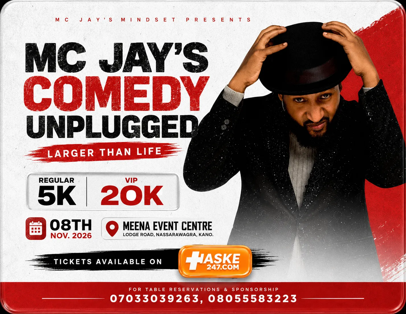 Comedy Unplugged – Larger Than Life
